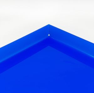 6" x 6" x 1" Blue Acrylic Tray #3